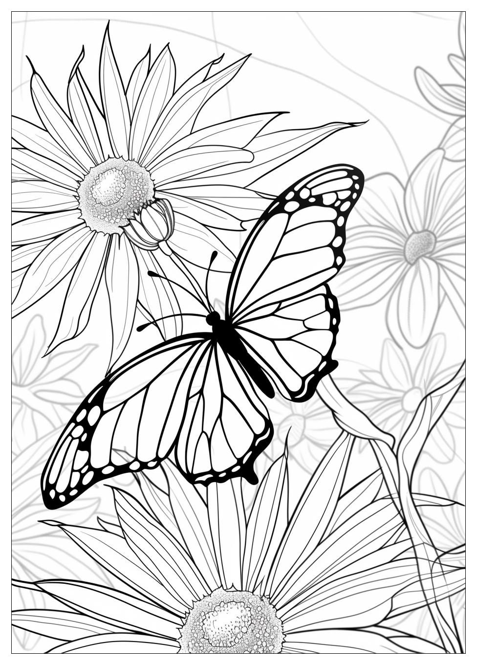 Butterfly Coloring Pages-3