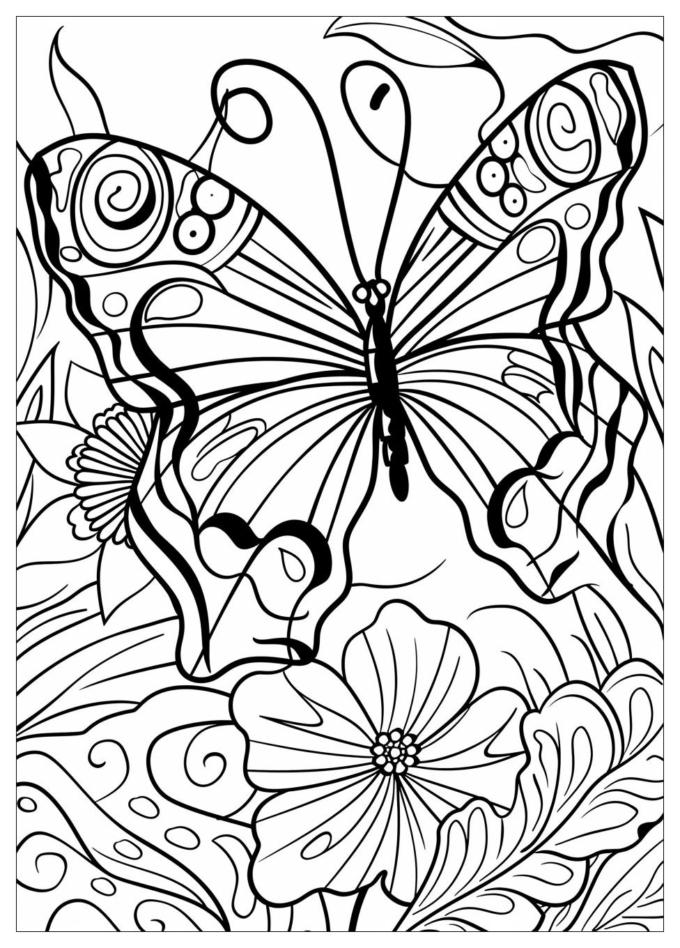 Butterfly Coloring Pages-4