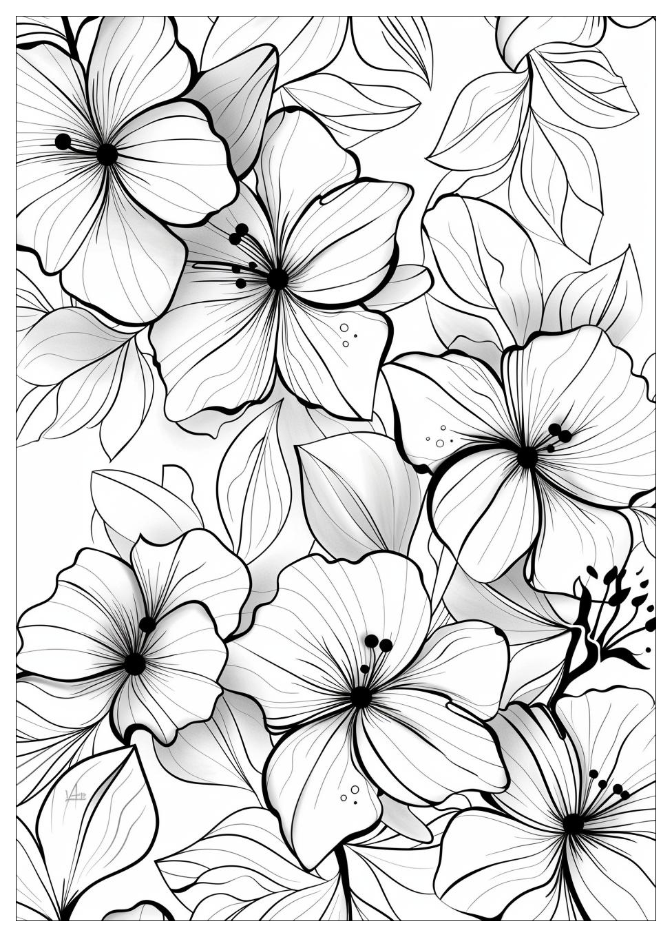 Jasmine Flower Coloring Pages-14