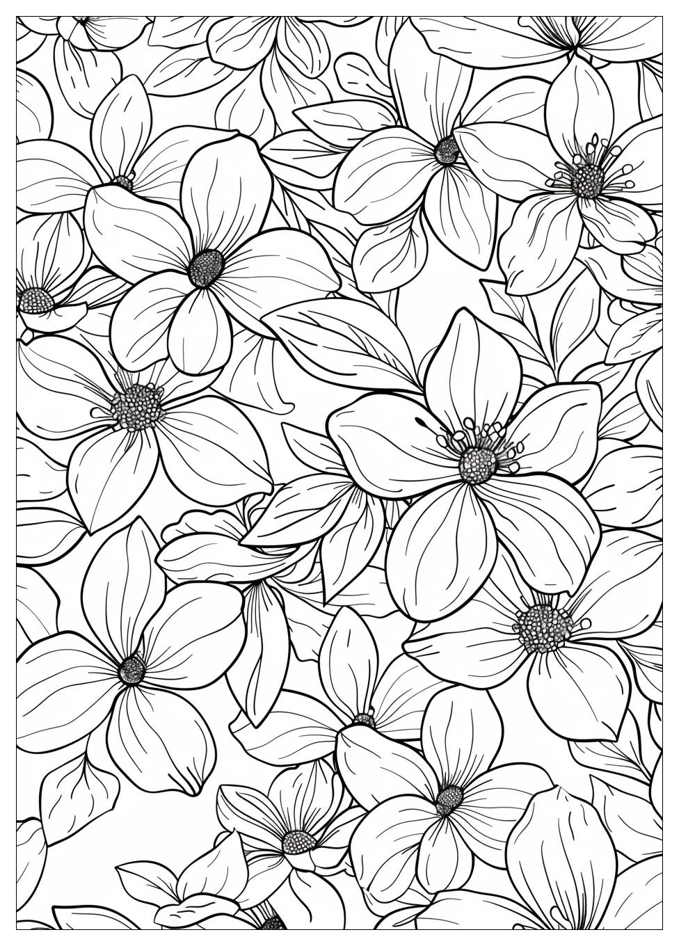 Jasmine Flower Coloring Pages-16