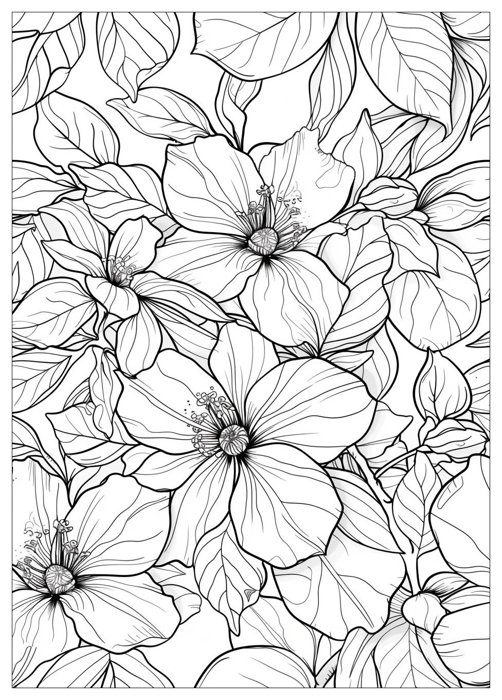 Jasmine Flower Coloring Pages-19