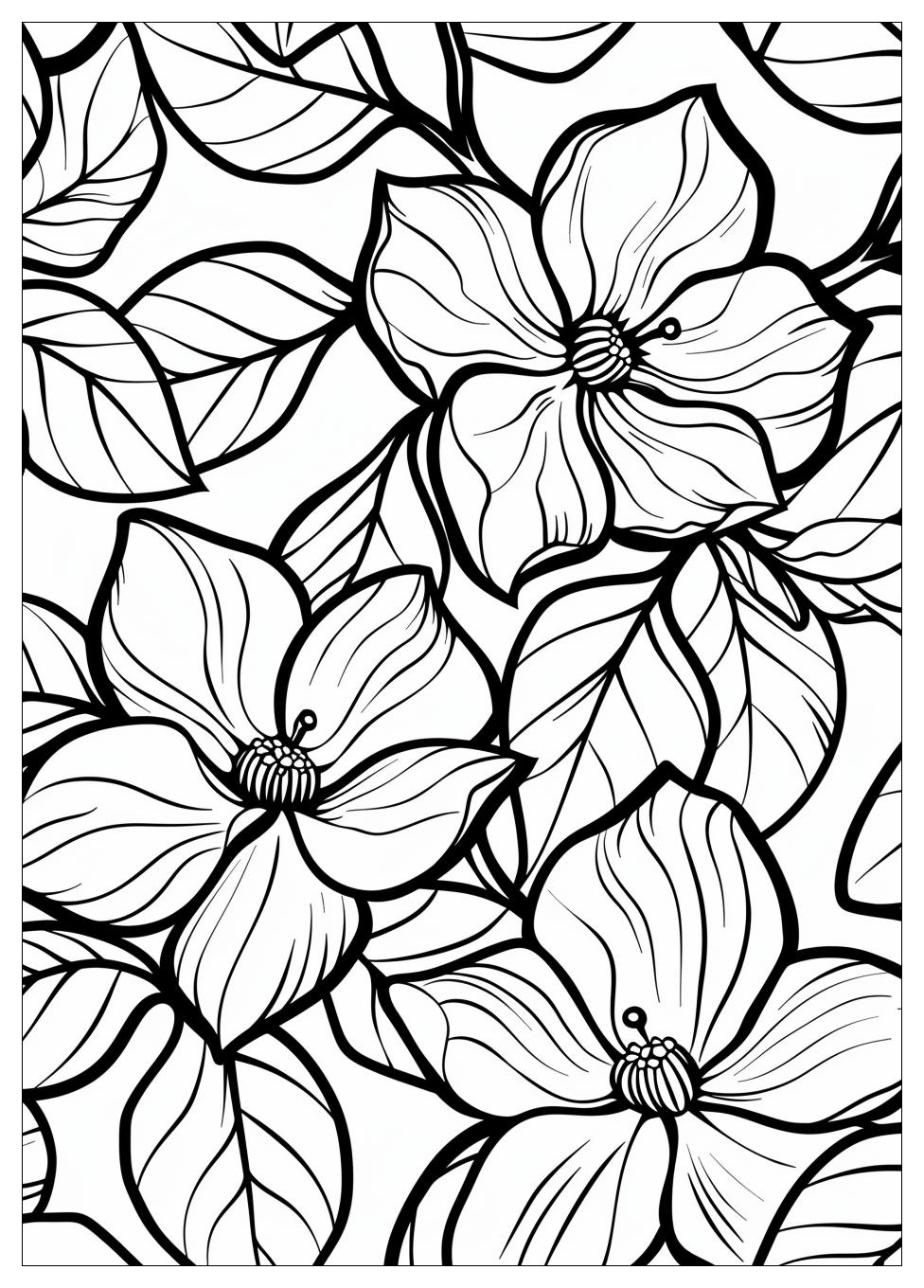 Jasmine Flower Coloring Pages-2