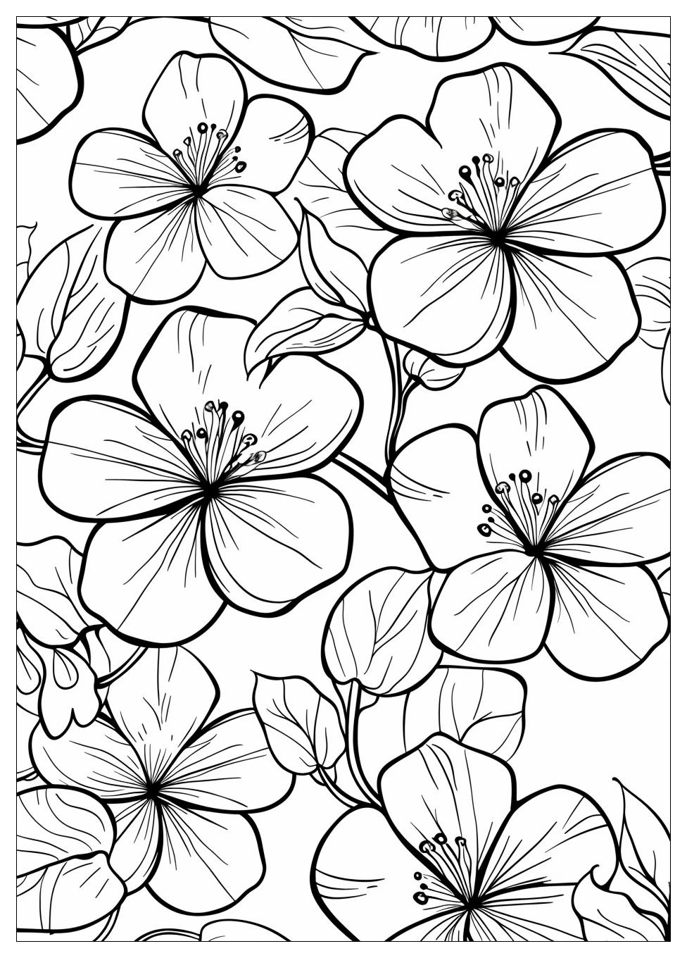 Jasmine Flower Coloring Pages-7