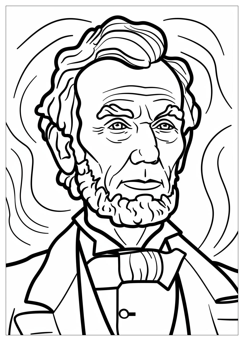 Abraham Lincoln Coloring Pages-1