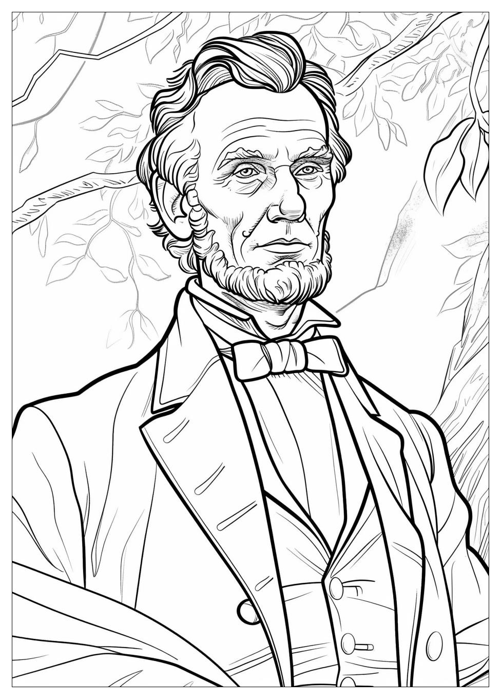 Abraham Lincoln Coloring Pages-16