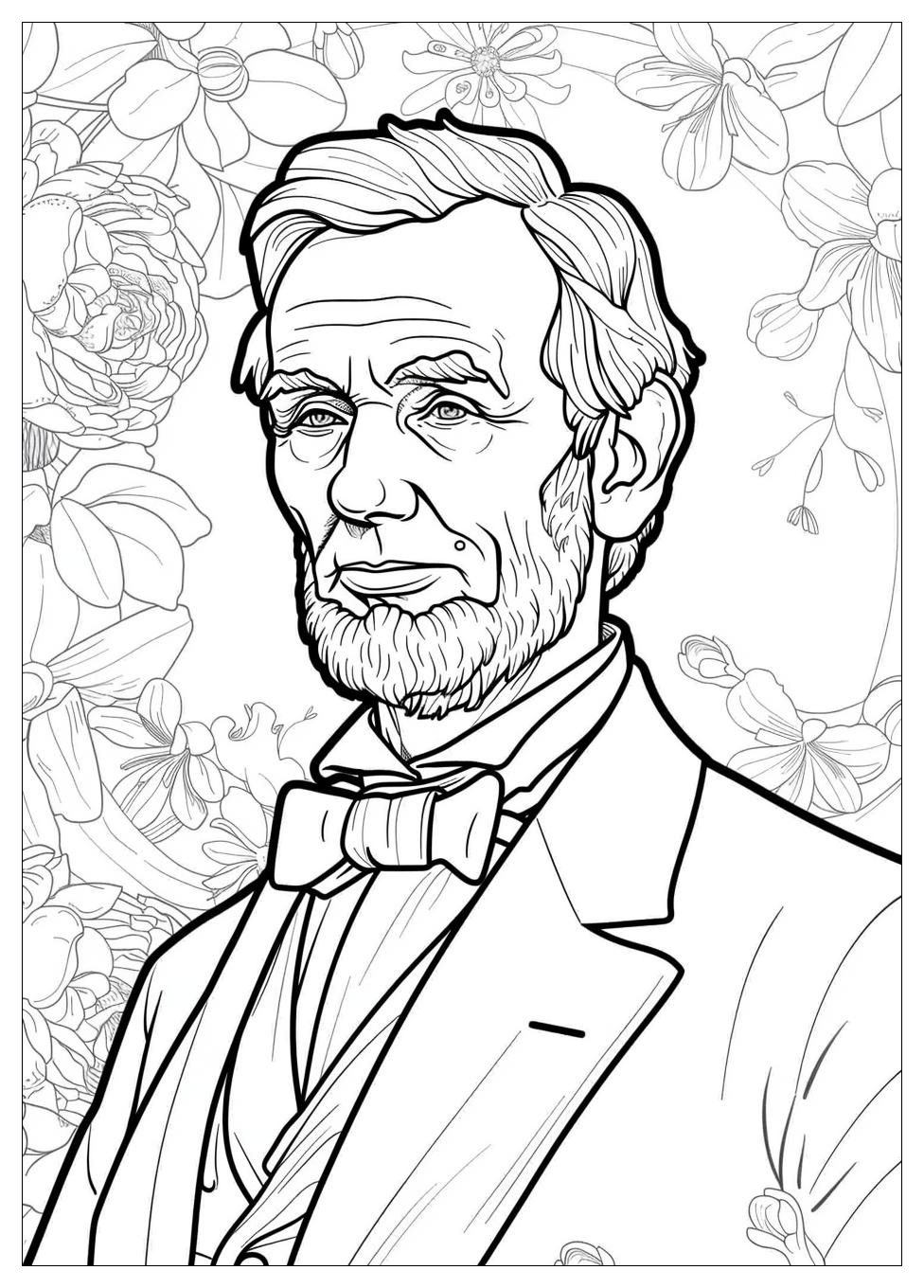 Abraham Lincoln Coloring Pages-7