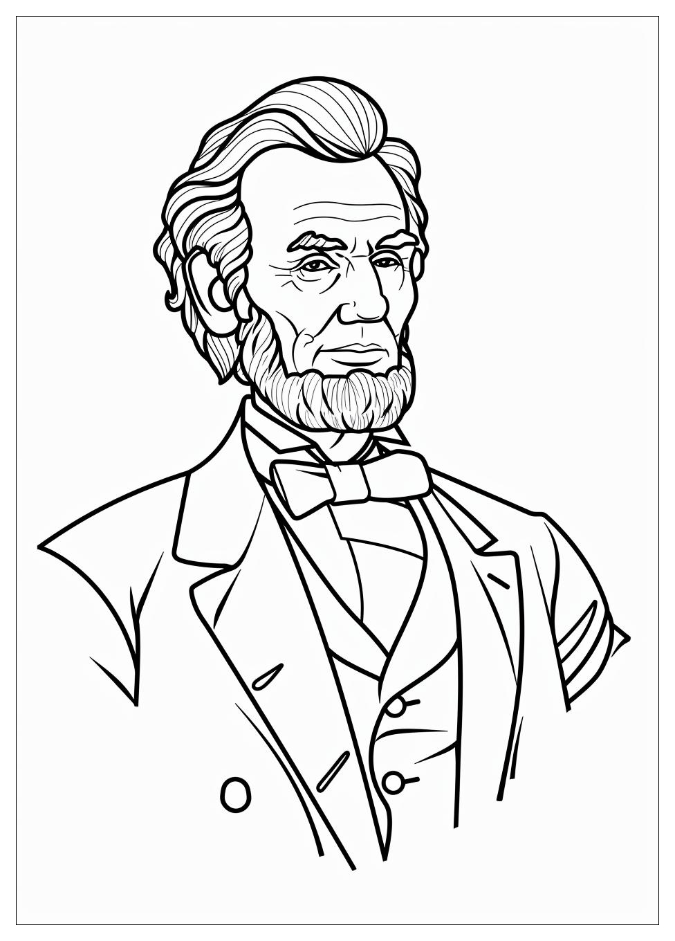 Abraham Lincoln Coloring Pages-8