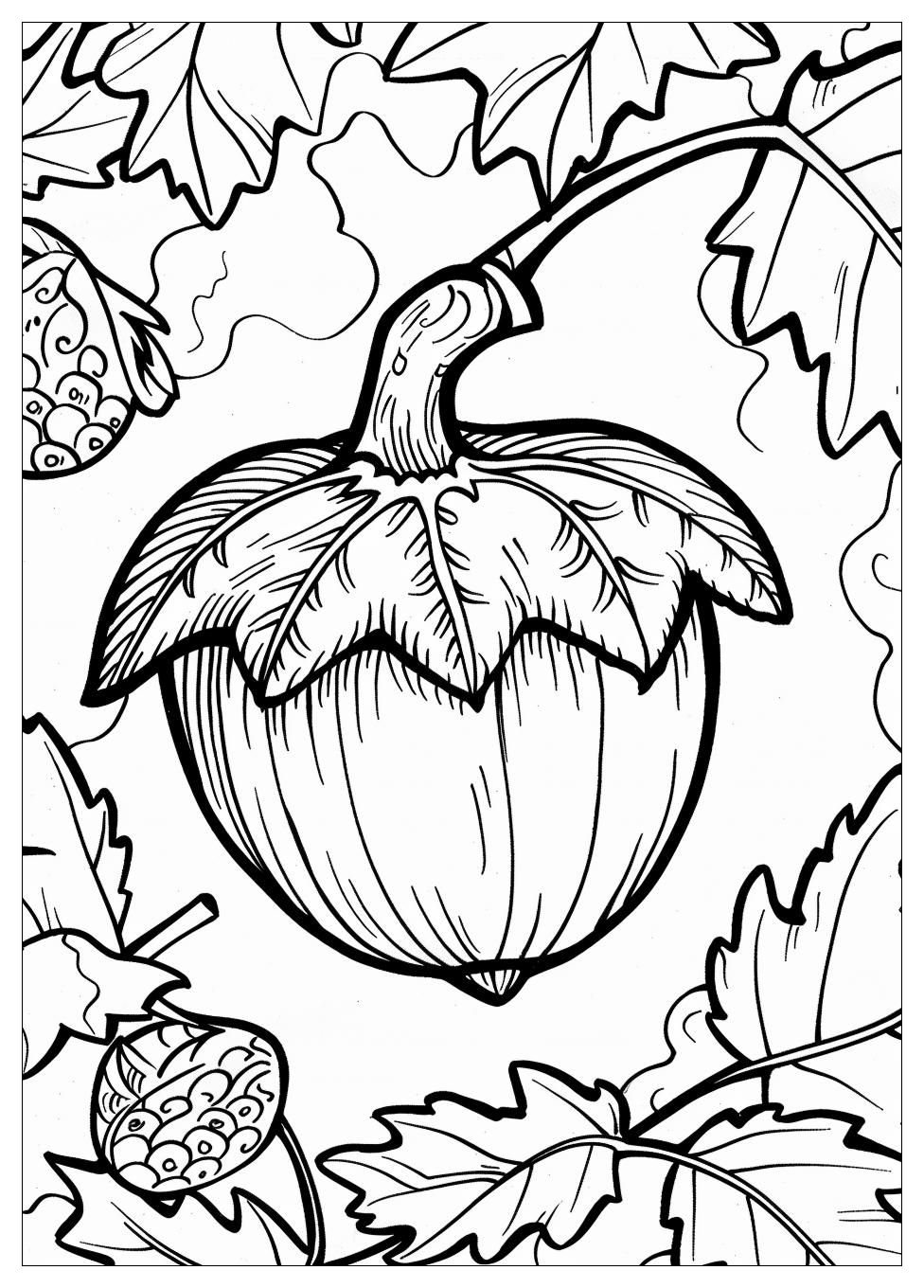 Acorn Coloring Pages-11