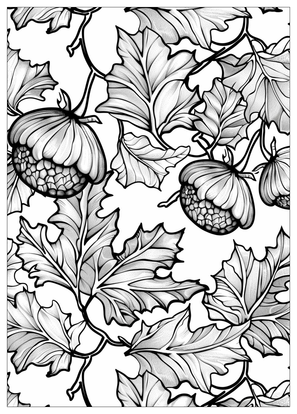 Acorn Coloring Pages-16