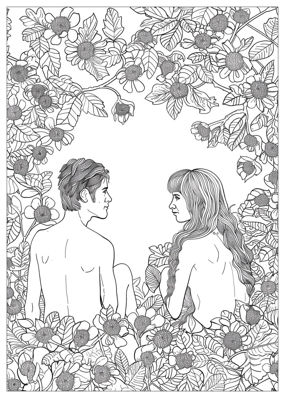 Adam and Eve Coloring Pages-13