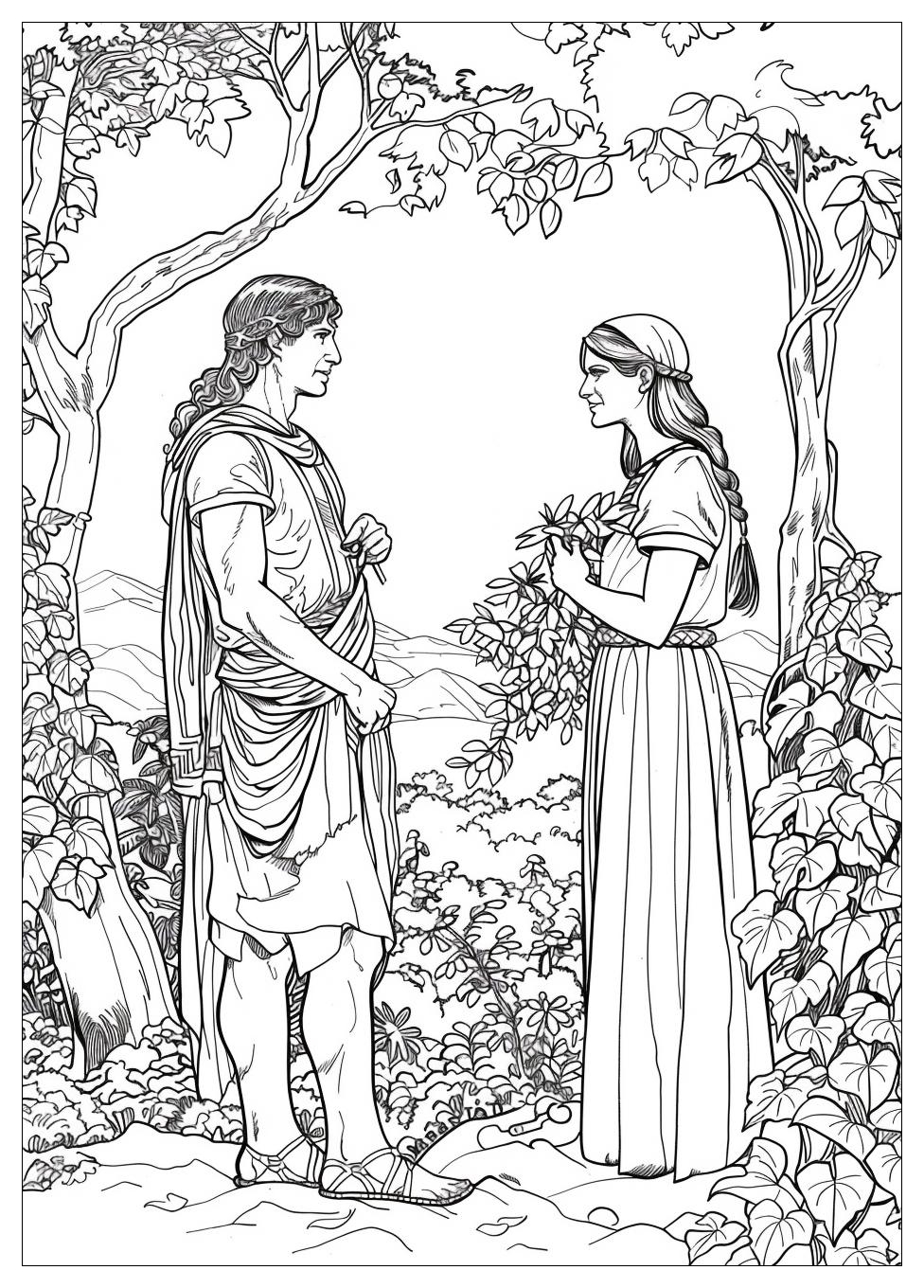 Adam and Eve Coloring Pages-18