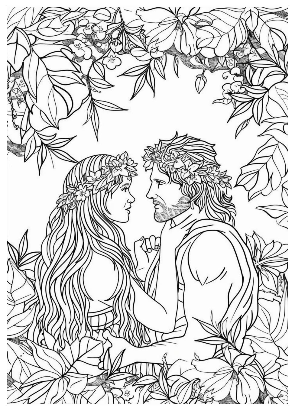 Adam and Eve Coloring Pages-19