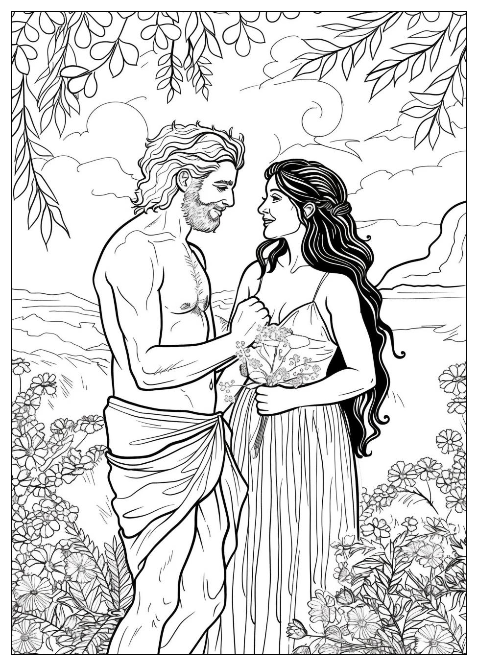 Adam and Eve Coloring Pages-2