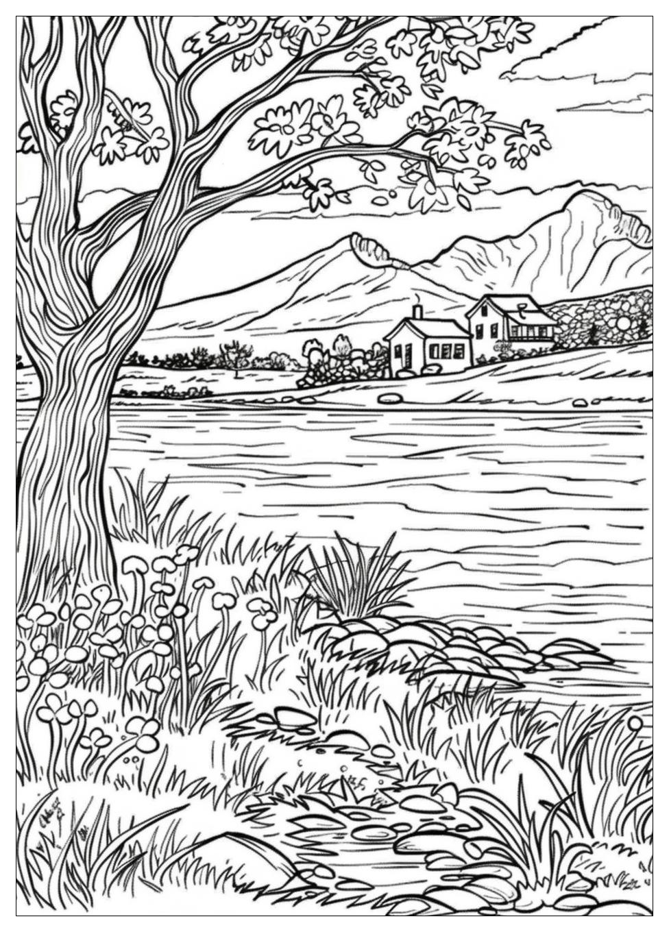 Adult Coloring Pages Landscapes-11