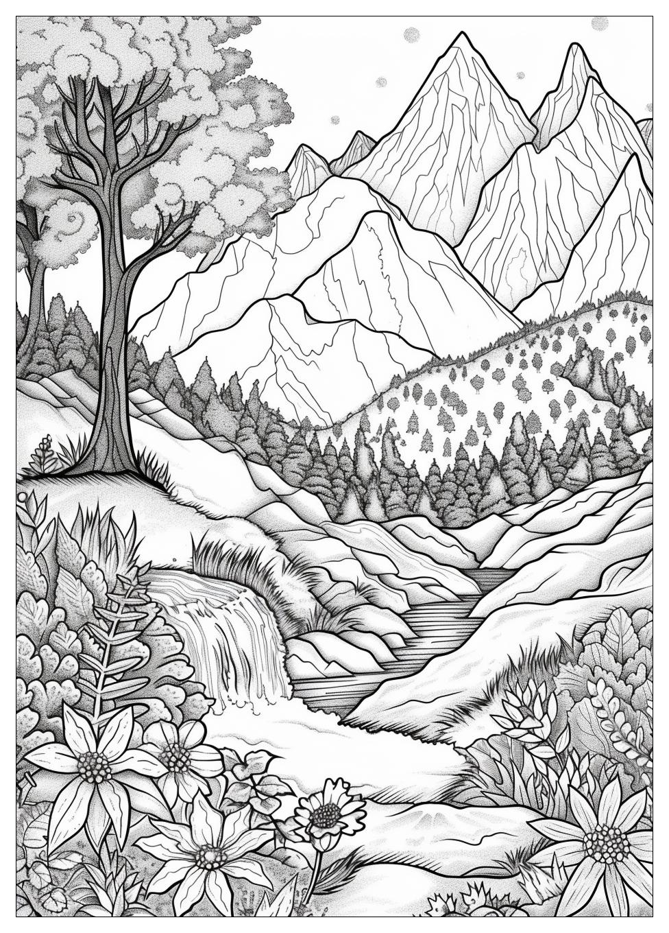 Adult Coloring Pages Landscapes-17