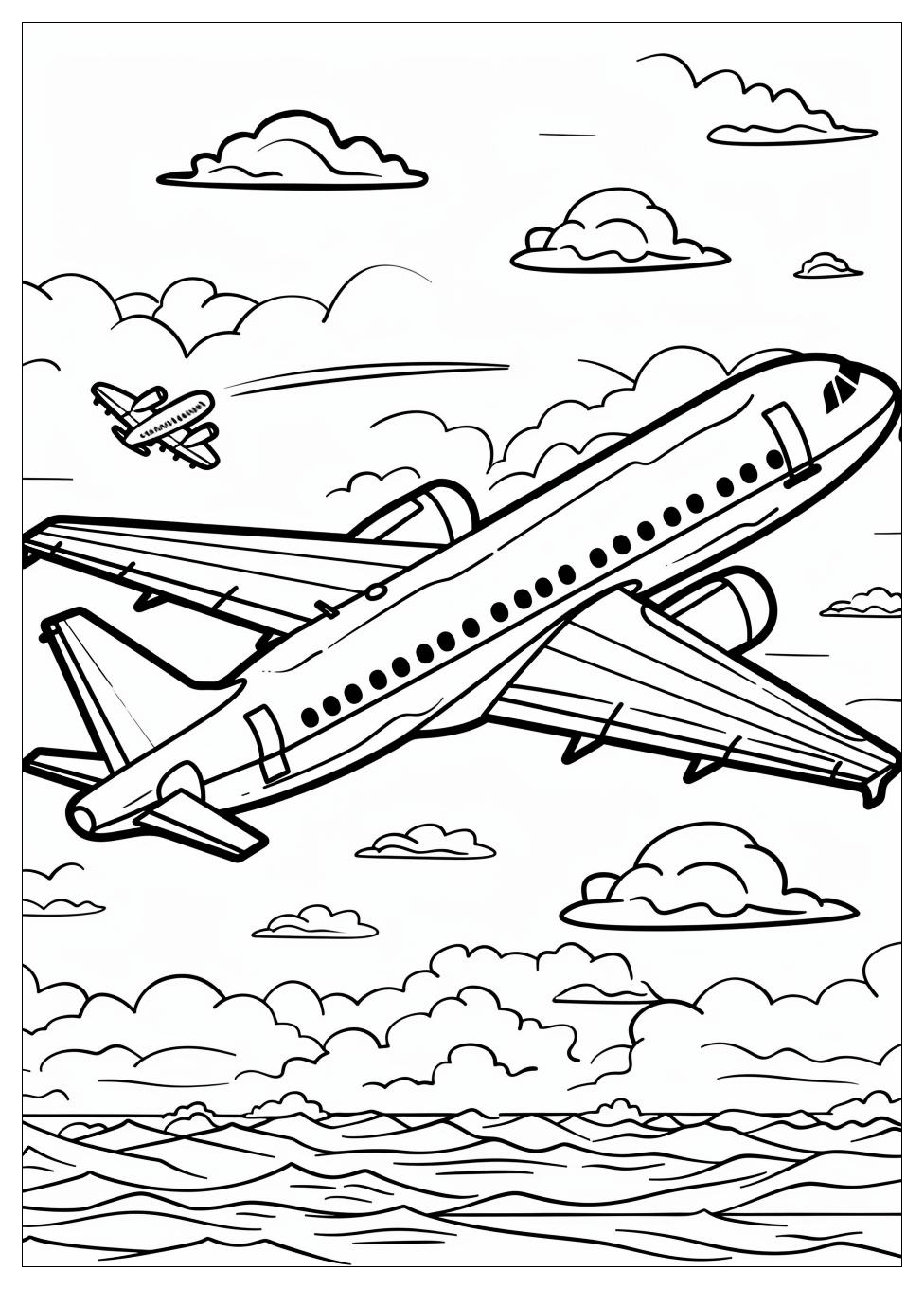 Airplane coloring pages-1