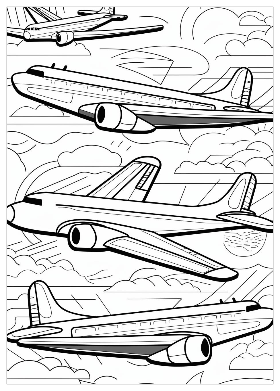 Airplane coloring pages-10