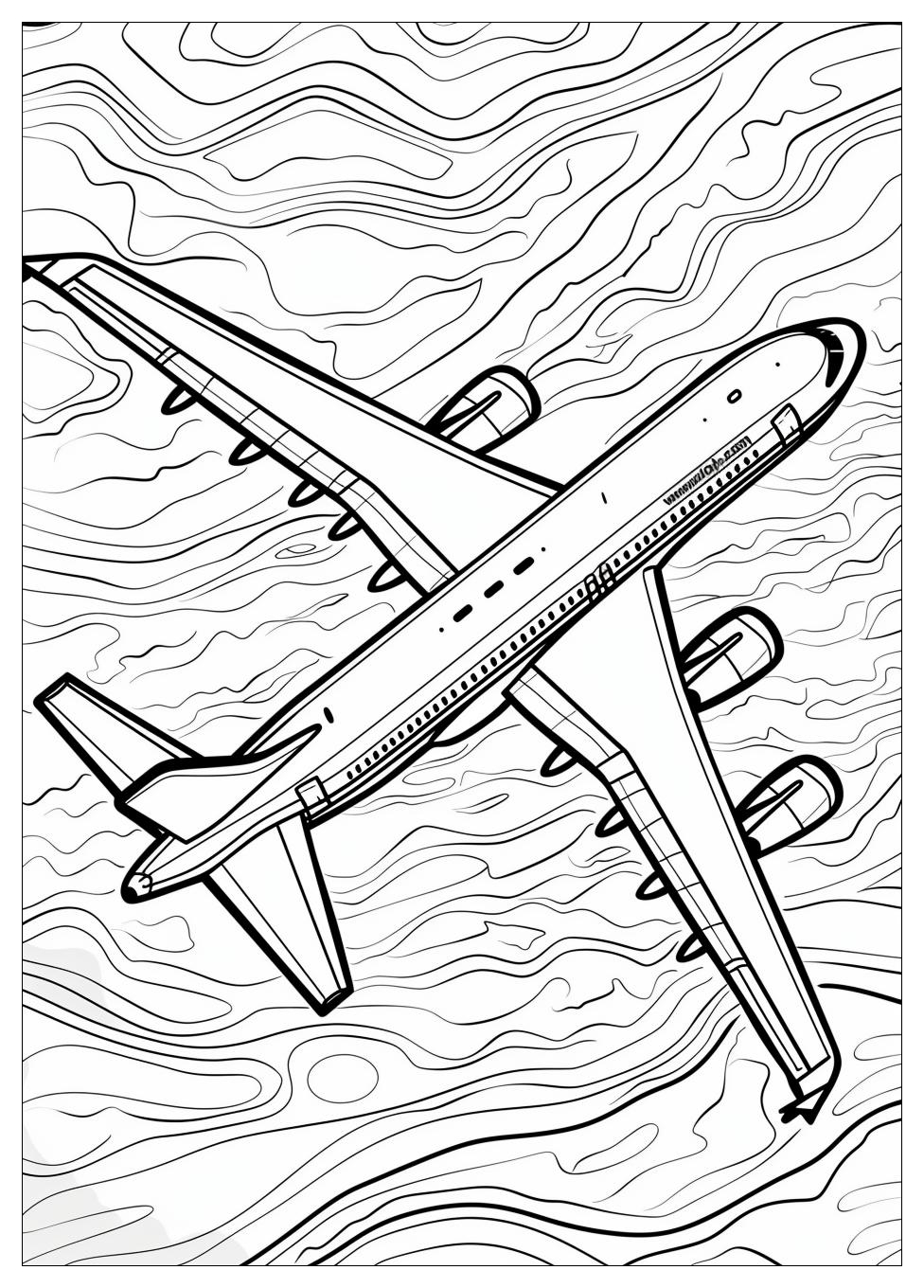 Airplane coloring pages-11