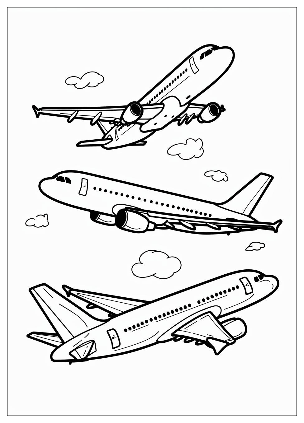 Airplane coloring pages-12