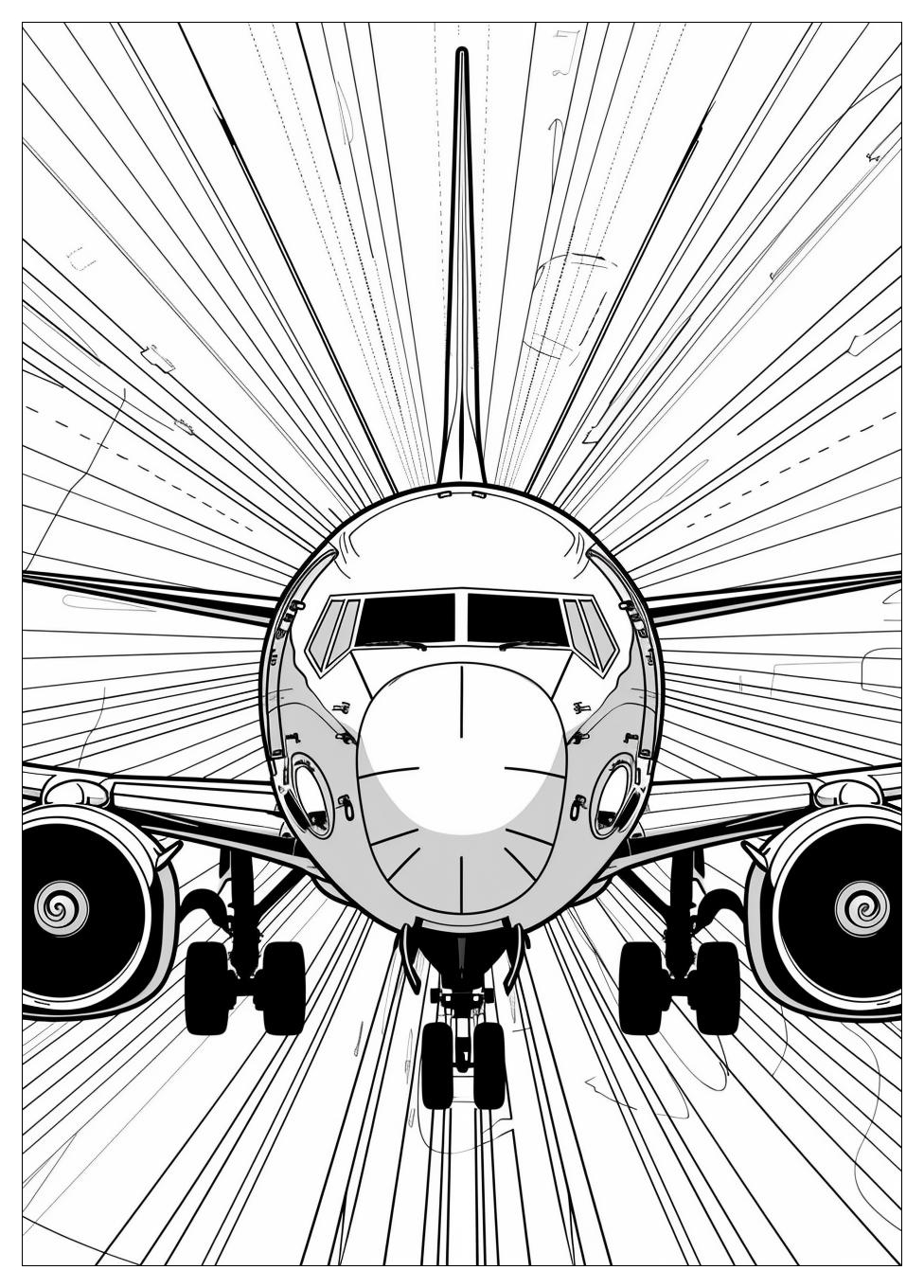 Airplane coloring pages-15