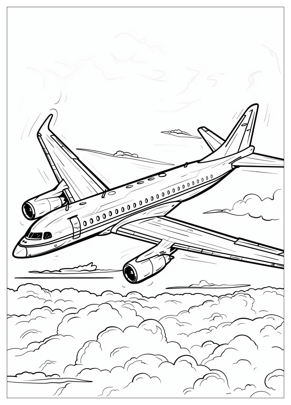 Airplane coloring pages-2