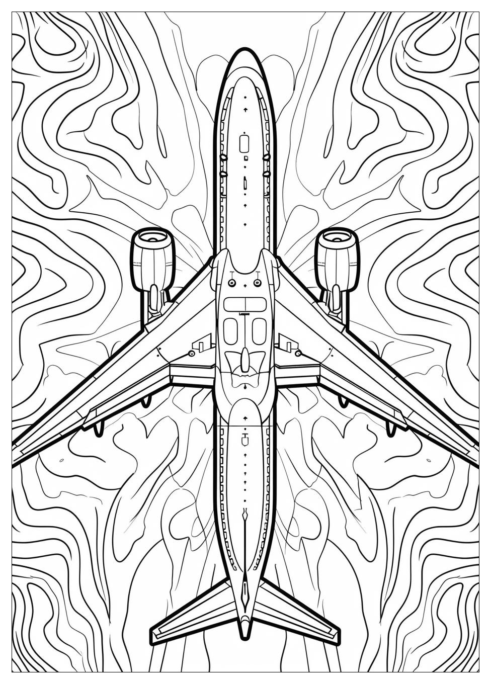 Airplane coloring pages-20