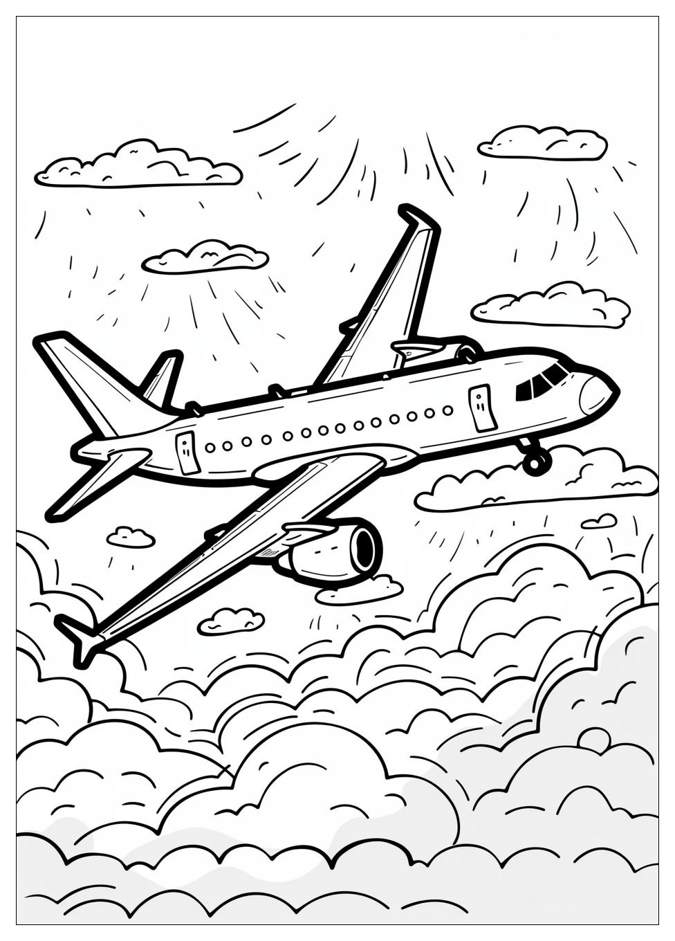 Airplane coloring pages-3