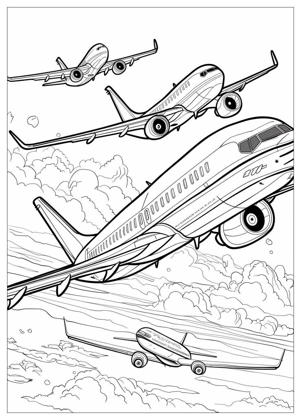 Airplane coloring pages-4