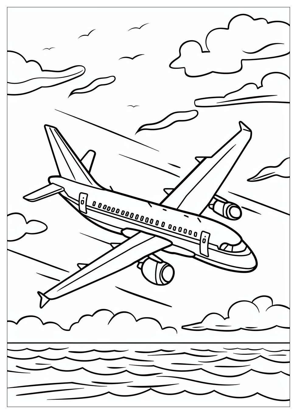 Airplane coloring pages-5