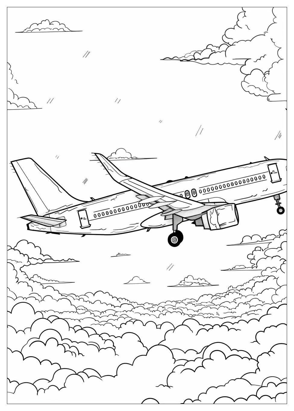 Airplane coloring pages-6