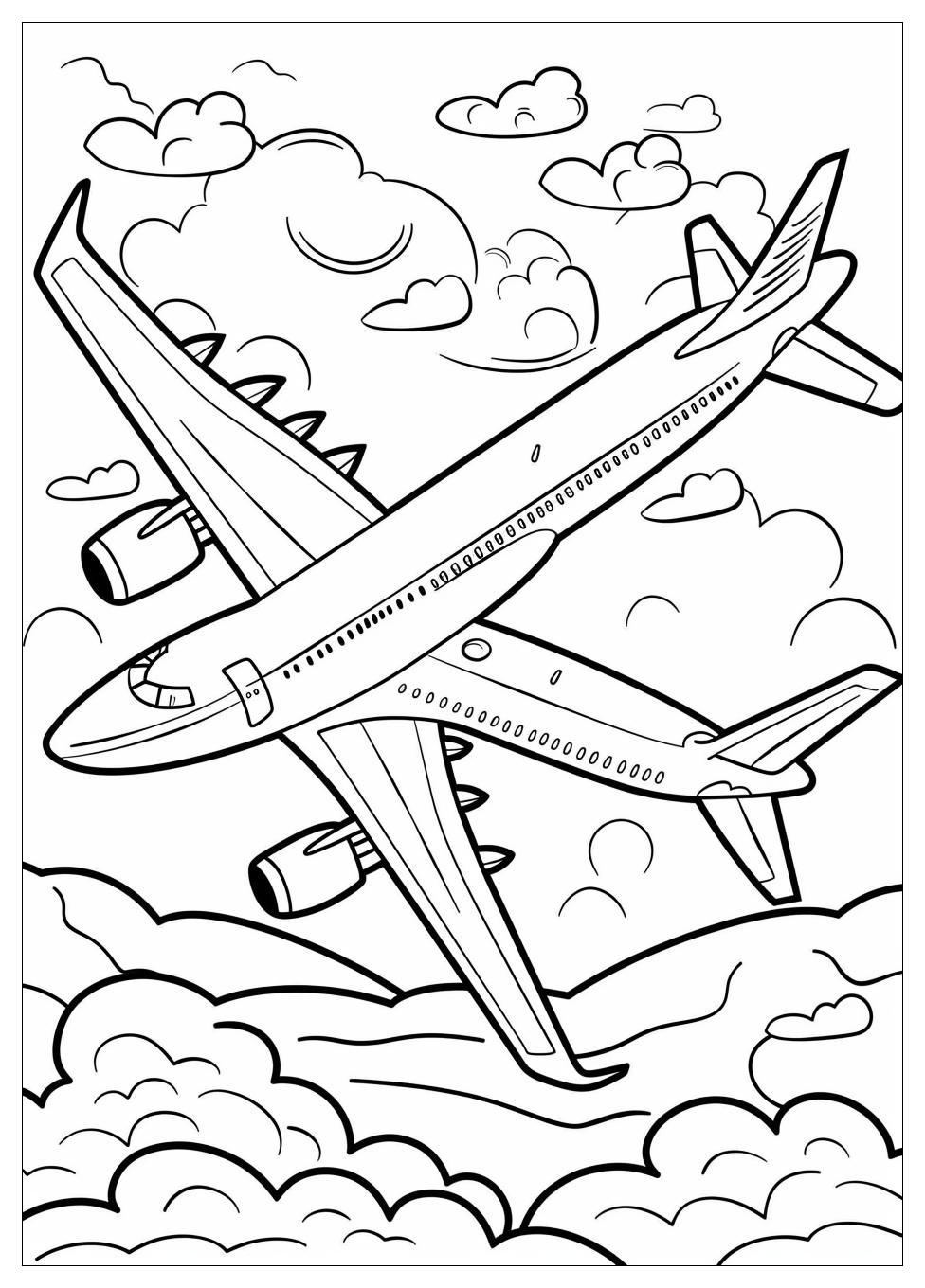 Airplane coloring pages-7