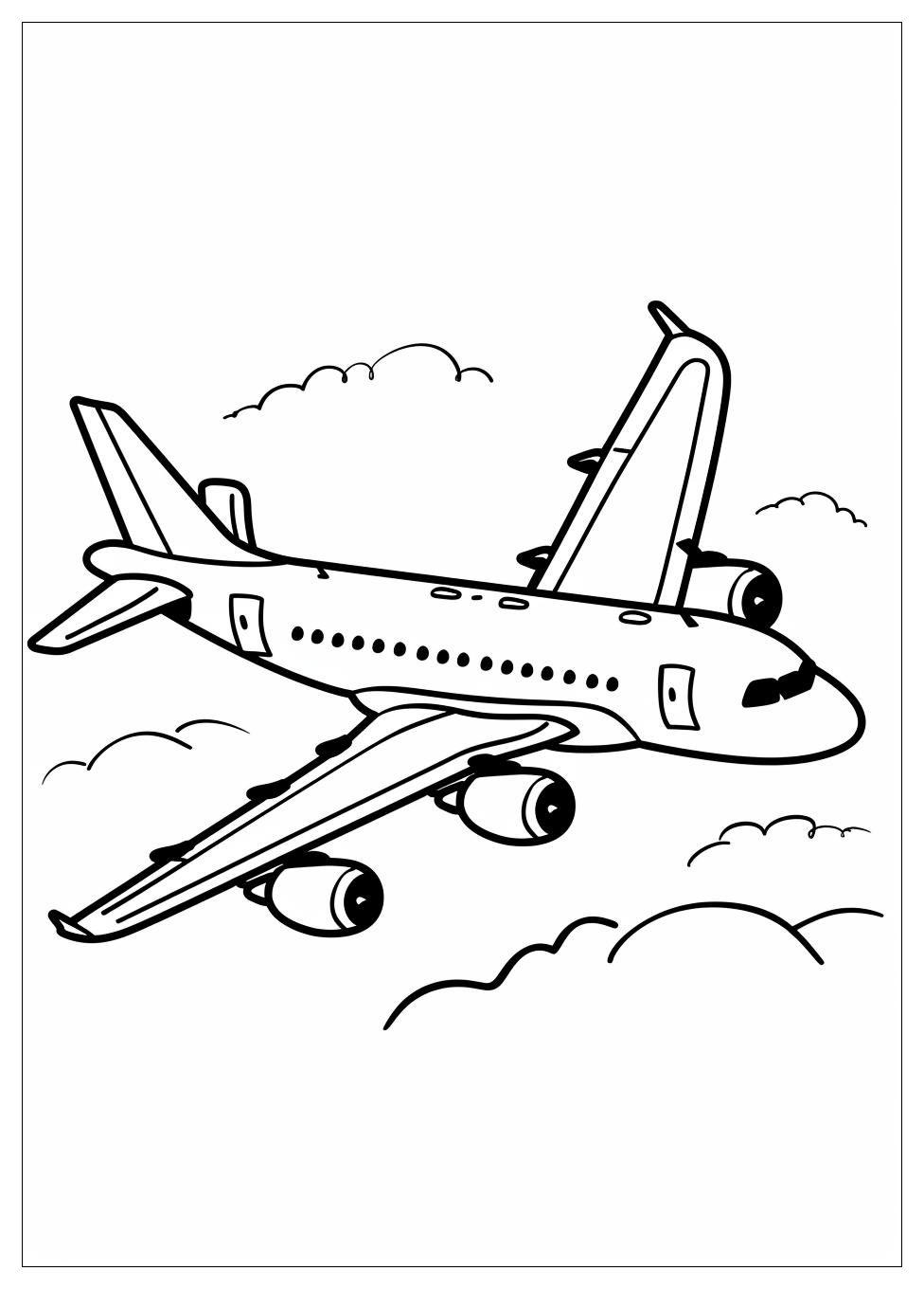 Airplane coloring pages-9