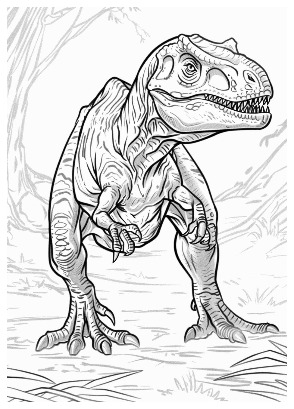 Allosaurus Coloring Pages-20