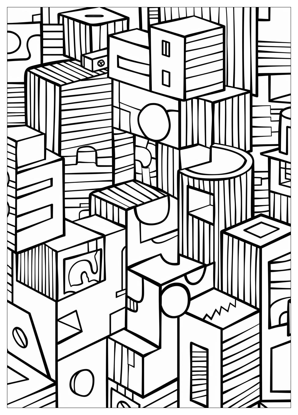 Alphablock Coloring Pages-9