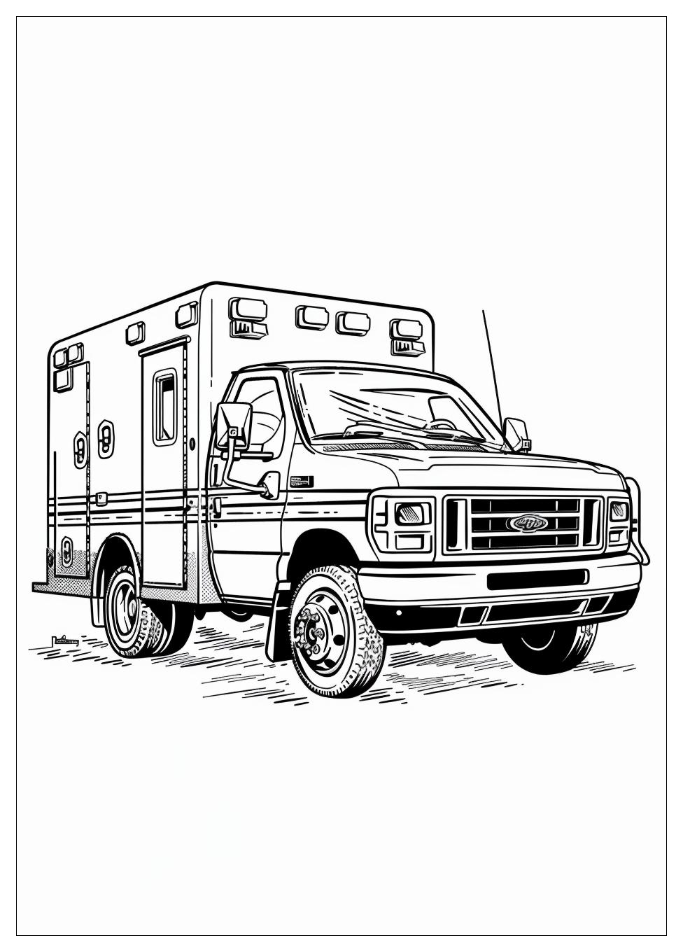 Ambulance Coloring Pages-1