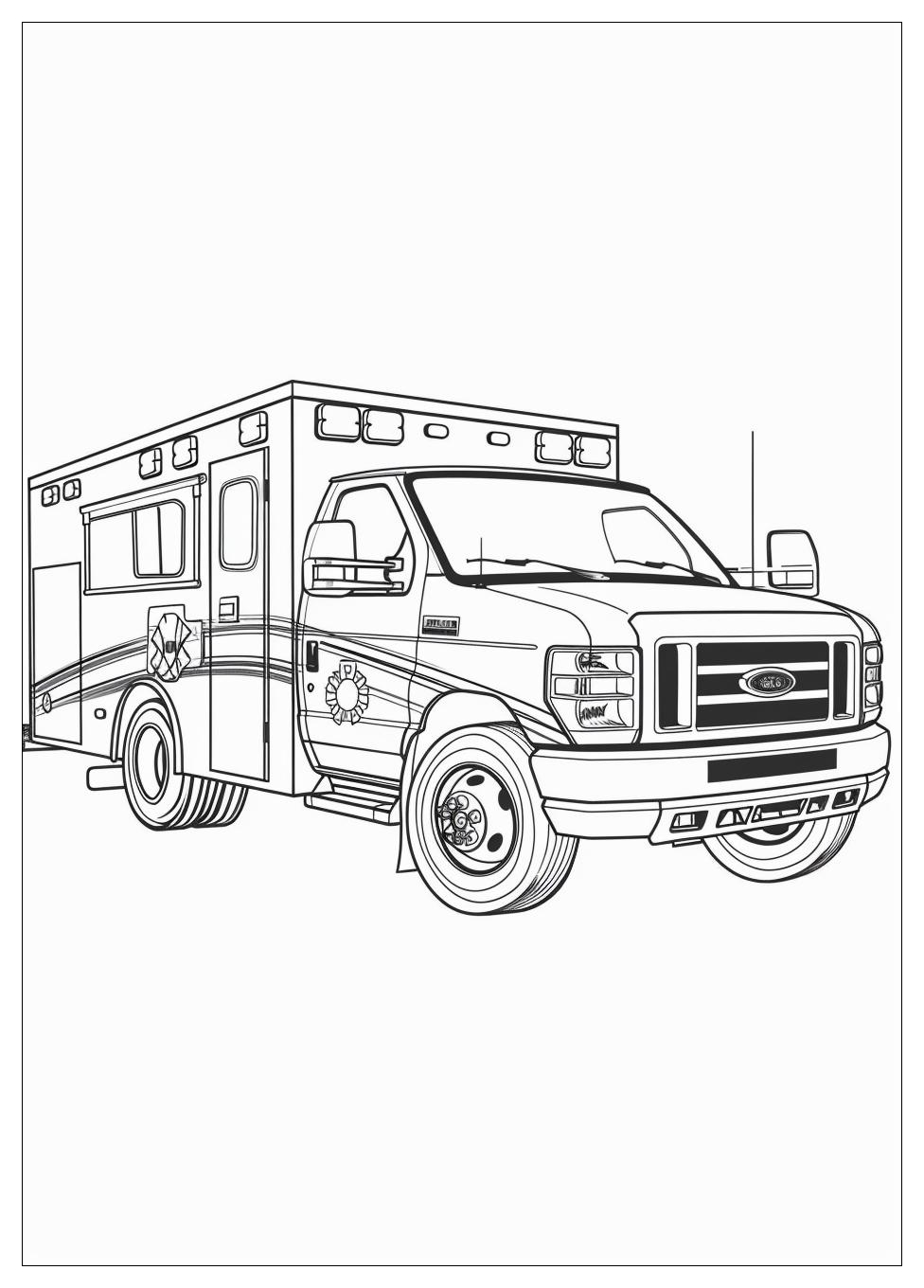 Ambulance Coloring Pages-12