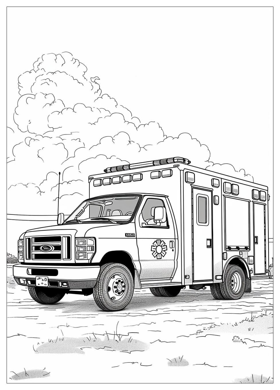 Ambulance Coloring Pages-13