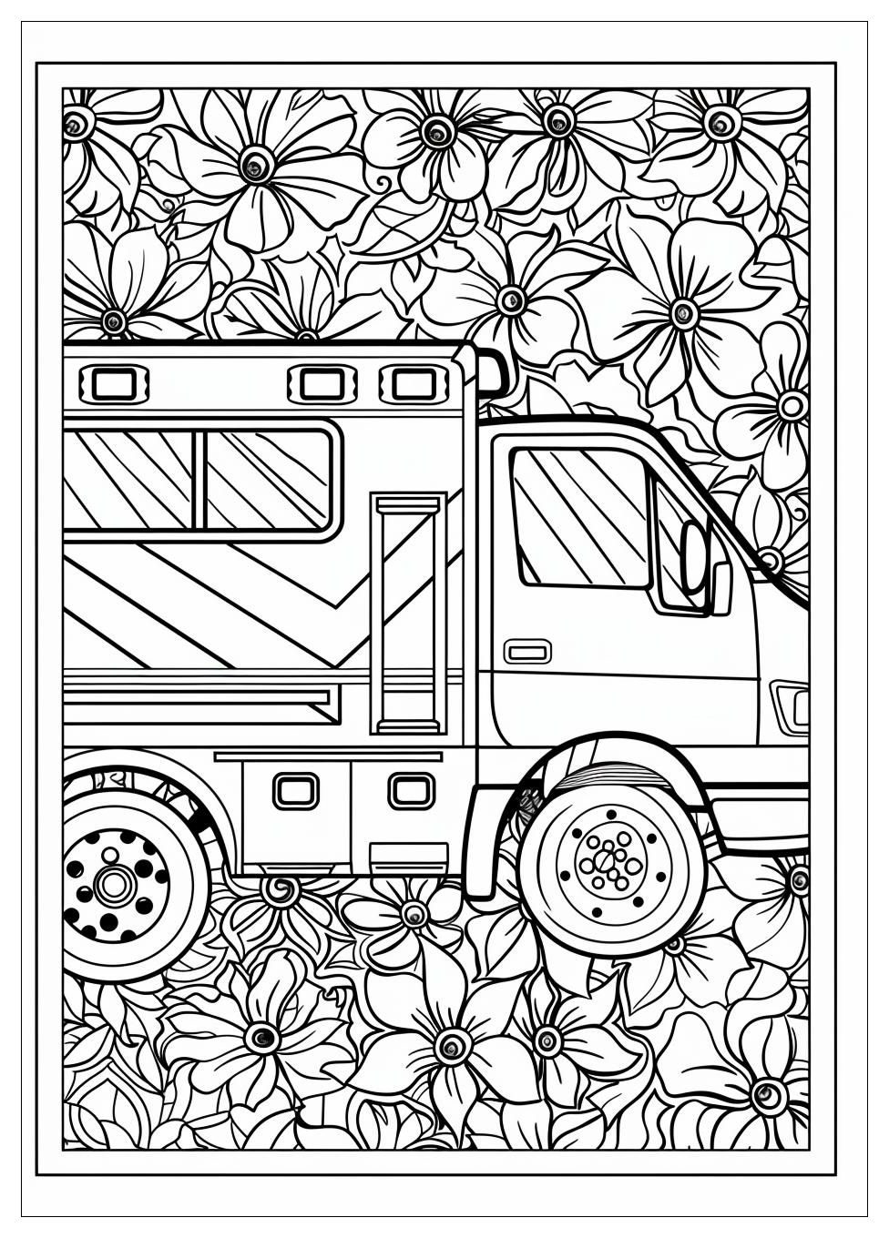 Ambulance Coloring Pages-19