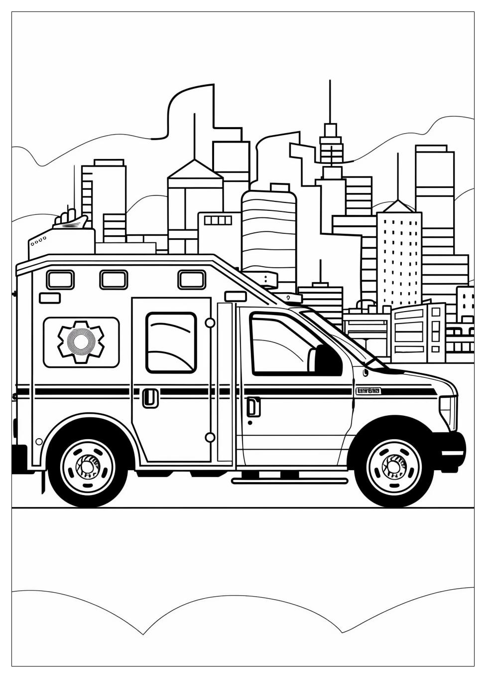 Ambulance Coloring Pages-2