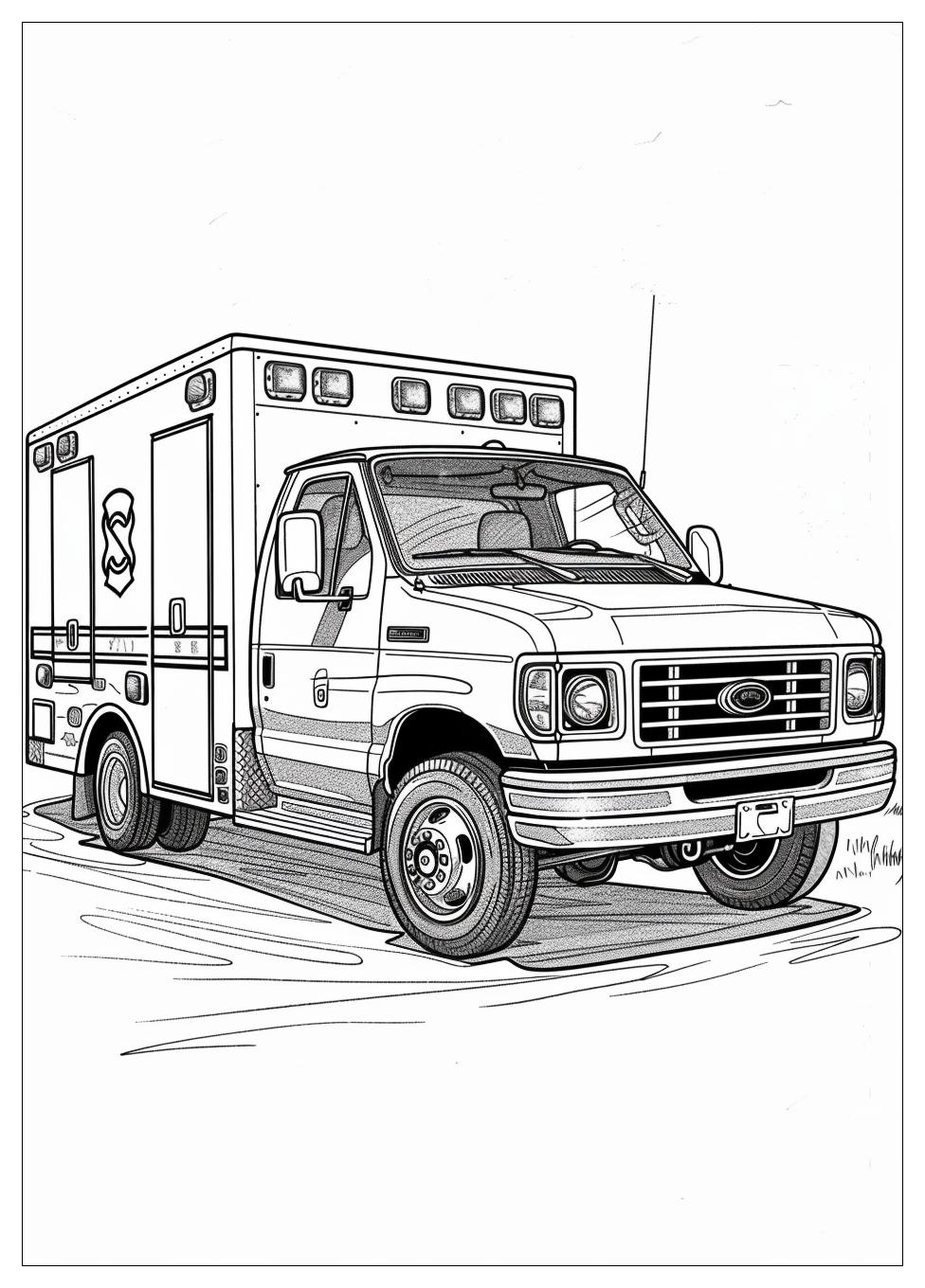 Ambulance Coloring Pages-20