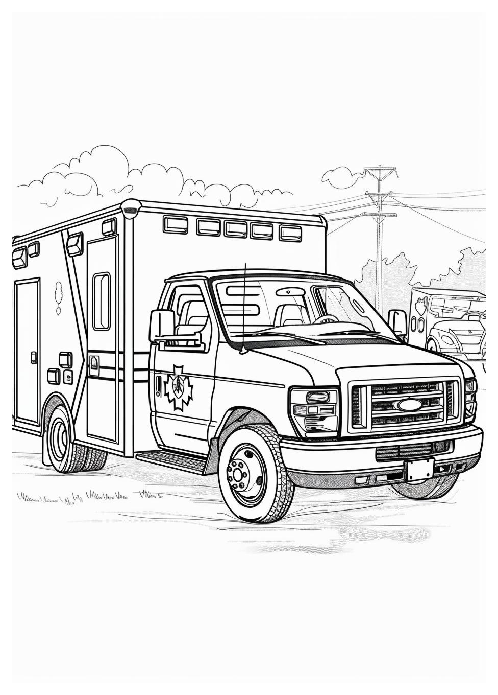 Ambulance Coloring Pages-5