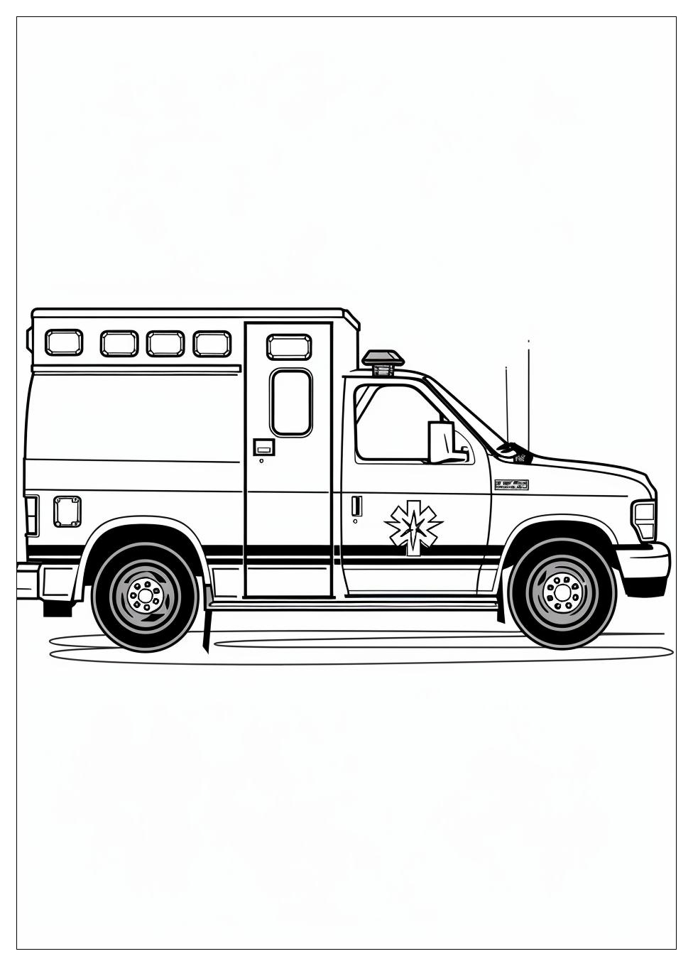 Ambulance Coloring Pages-6