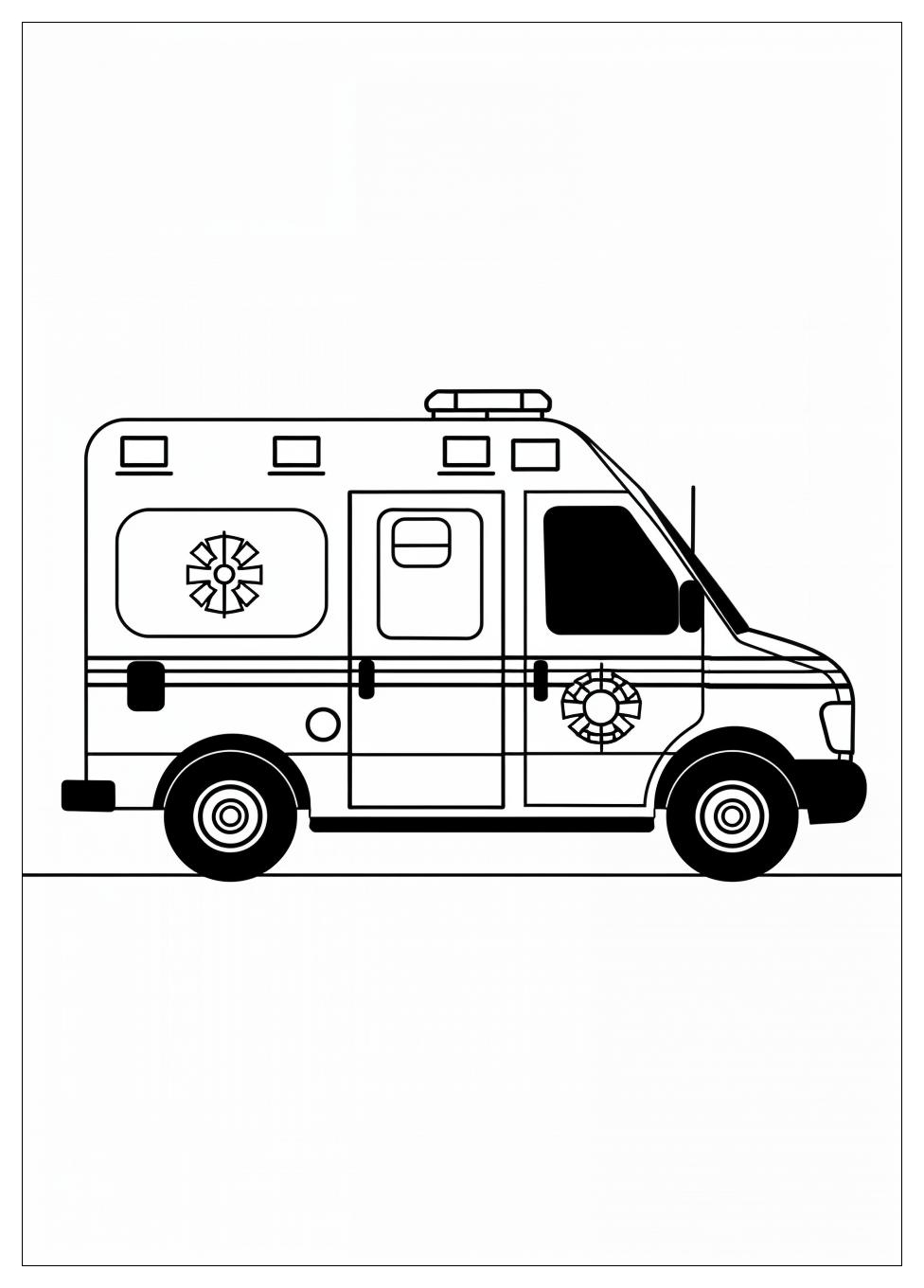 Ambulance Coloring Pages-8