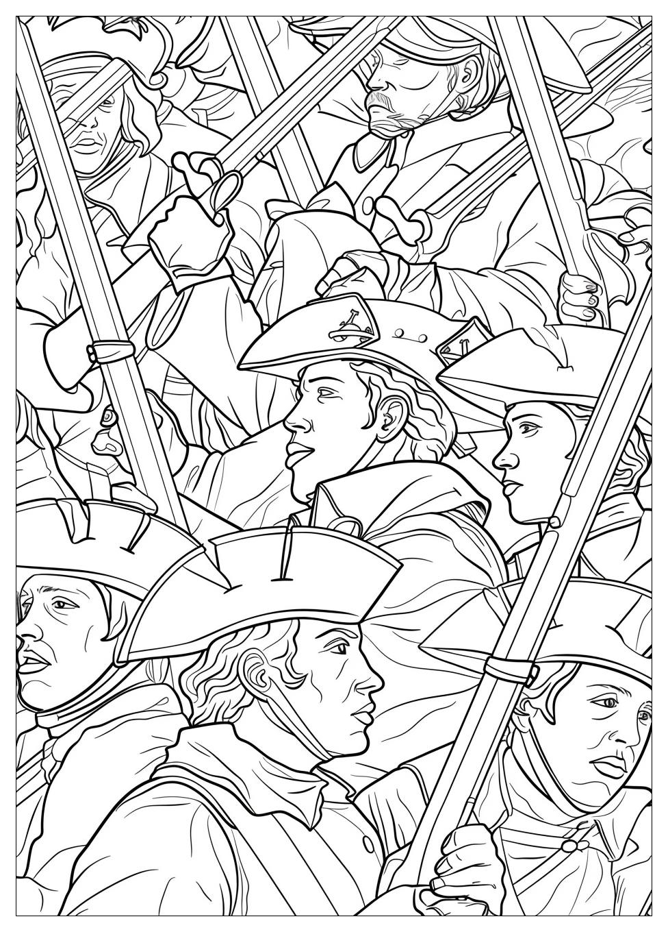 American Revolution Coloring Pages-1