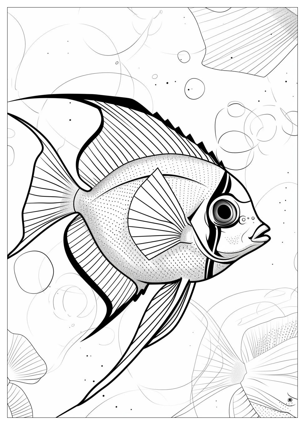 Anglefish Coloring Pages-1