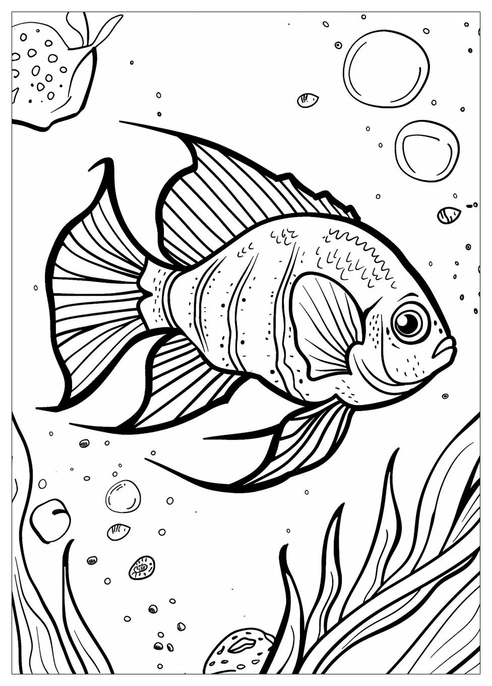 Anglefish Coloring Pages-2