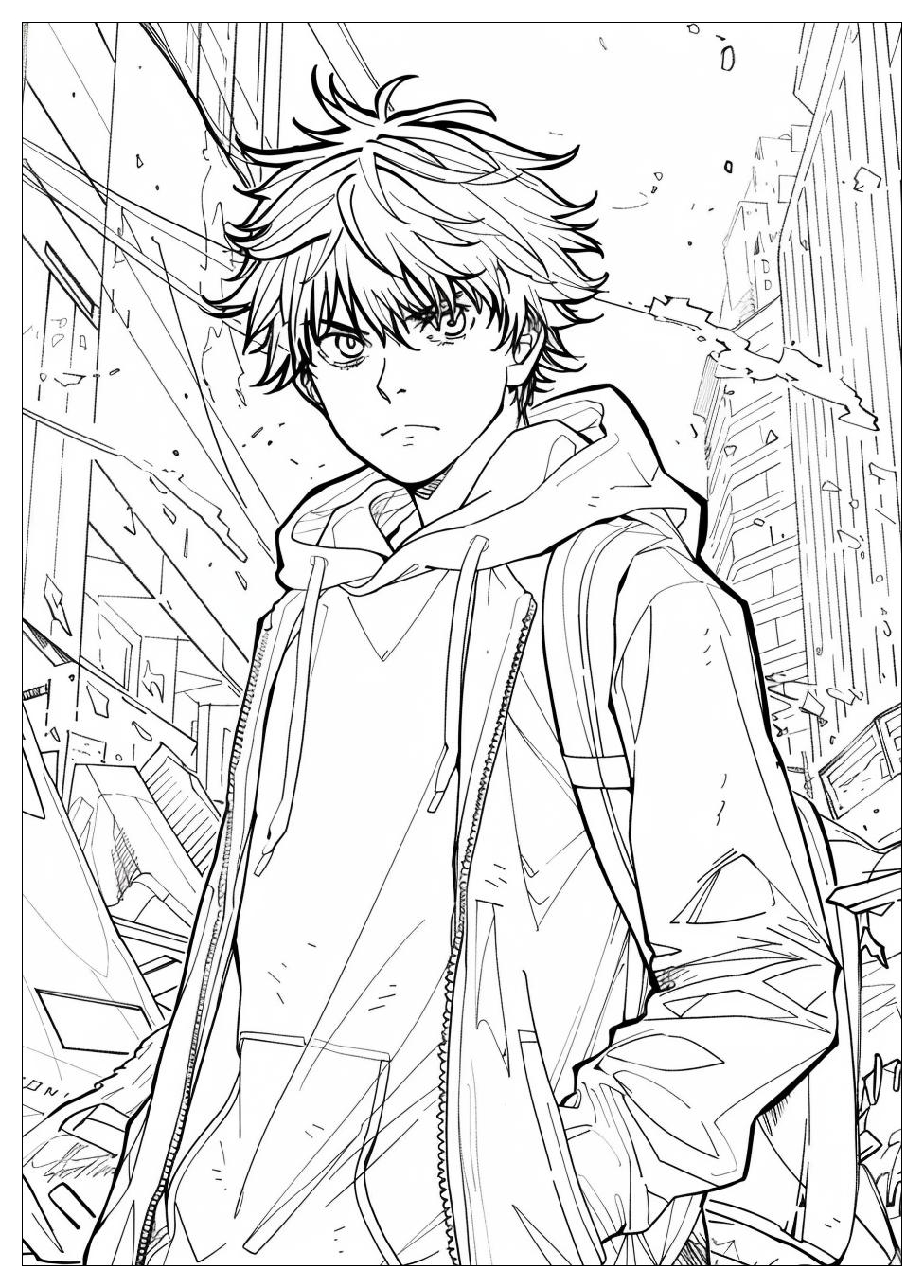 Anime Guy Coloring Pages-1