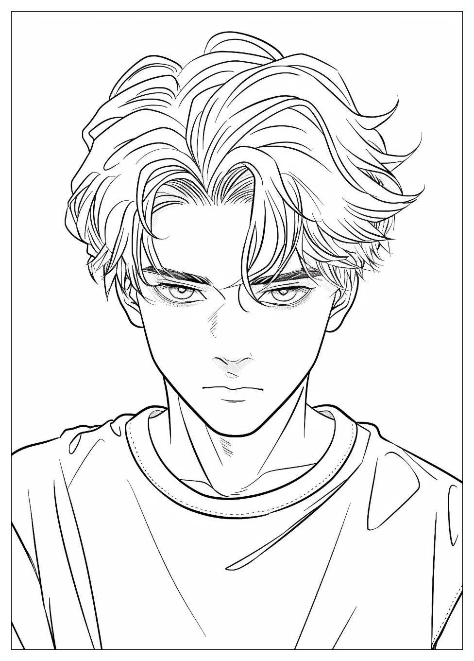 Anime Guy Coloring Pages-12