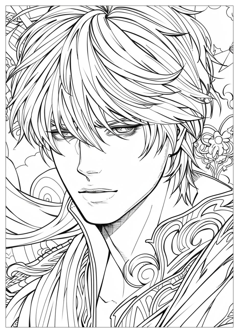 Anime Guy Coloring Pages-13