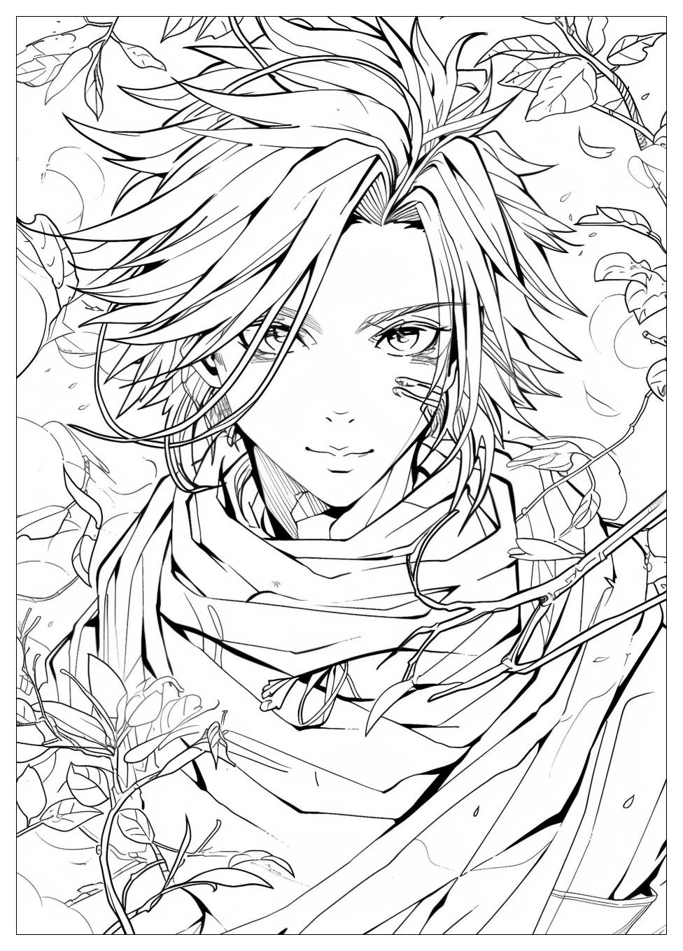 Anime Guy Coloring Pages-16